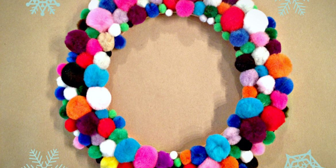 Holiday How-To: DIY Pom Pom Wreath
