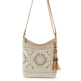 The Sak Lucia Crossbody - Hand Crochet - Natural Medallion