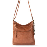 The Sak Lucia Crossbody - Leather - Tobacco Floral Embossed