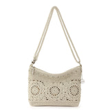The Sak Lumi Crossbody - Hand Crochet - Natural Medallion