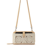 The Sak Iris Smartphone Wallet - Hand Crochet - Natural Medallion
