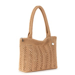 The Sak Crafted Classic Carryall - Hand Crochet - Bamboo With Gold