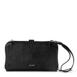 The Sak Iris Smartphone Wallet - Leather - Black Leaf Embossed