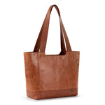 The Sak De Young Tote - Leather - Tobacco Floral Embossed