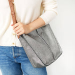The Sak Los Feliz Crossbody - Leather - Dark Silver