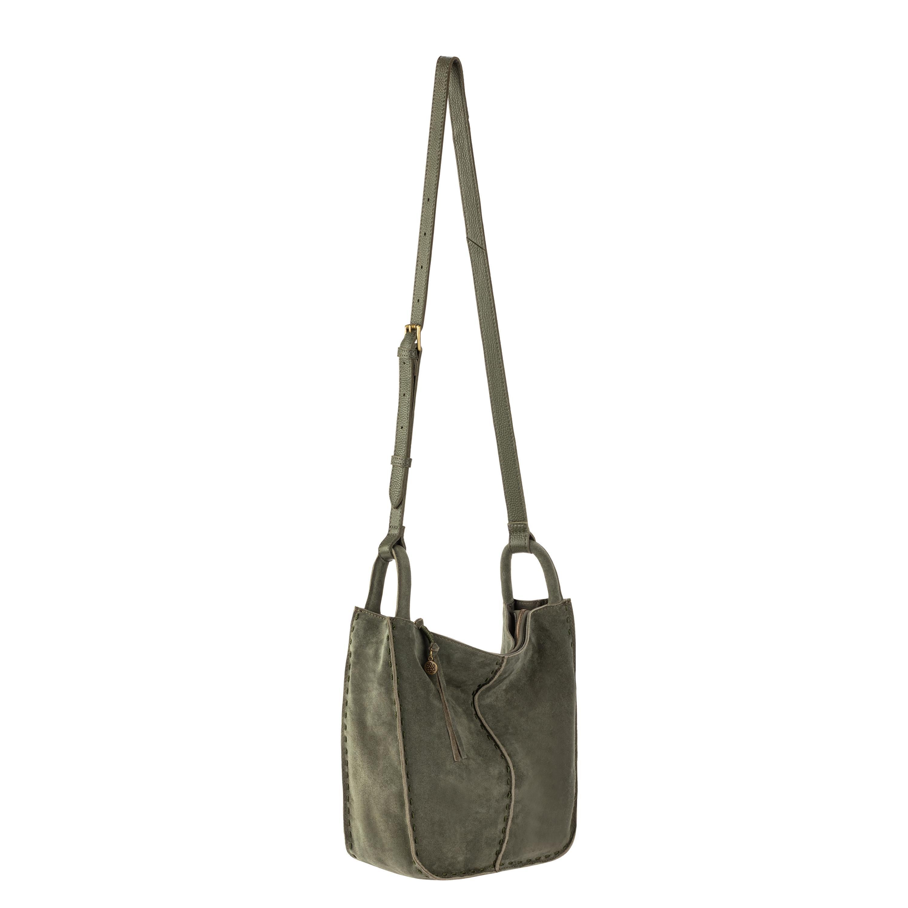 The Sak Los Feliz Crossbody - Leather - Moss Suede
