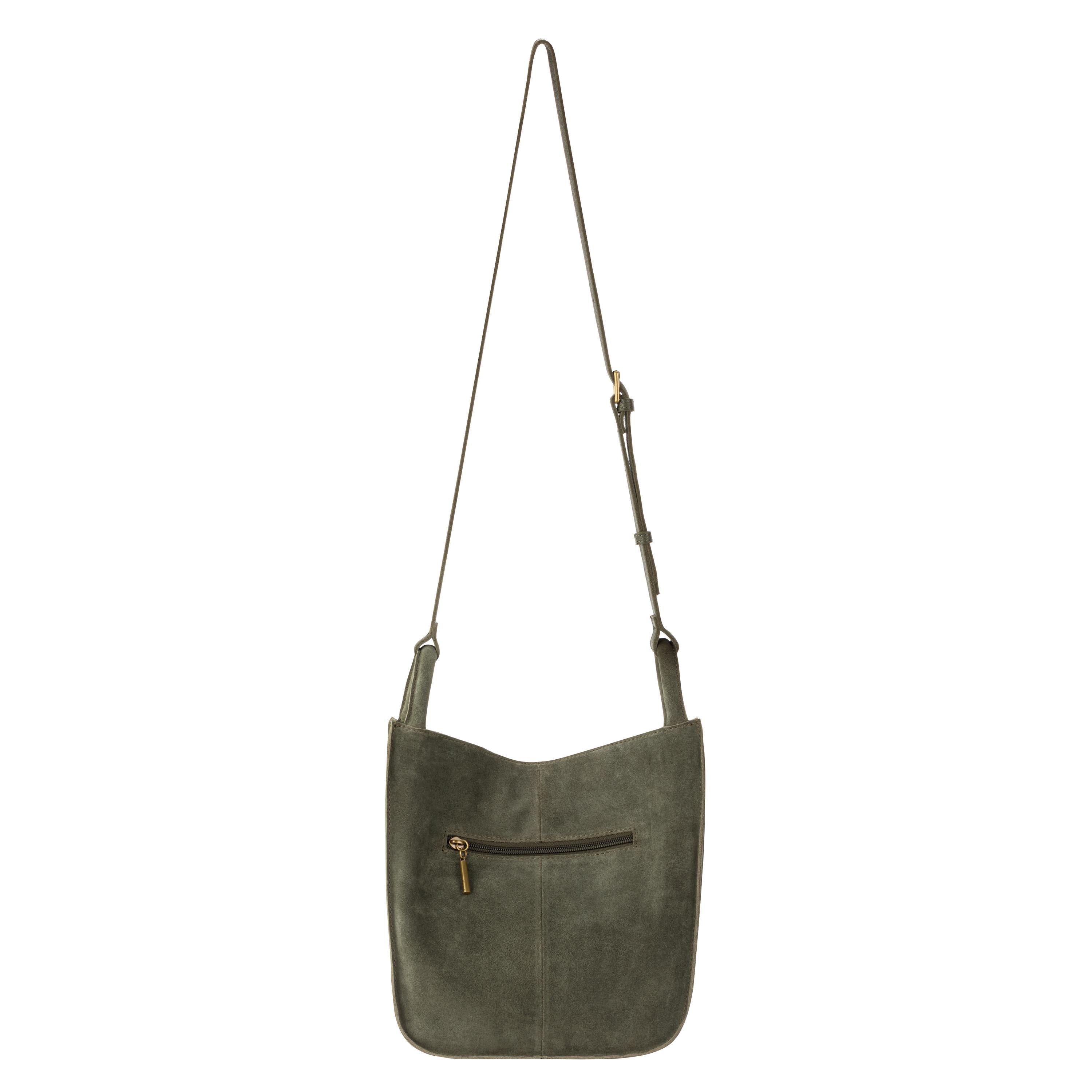 The Sak Los Feliz Crossbody - Leather - Moss Suede