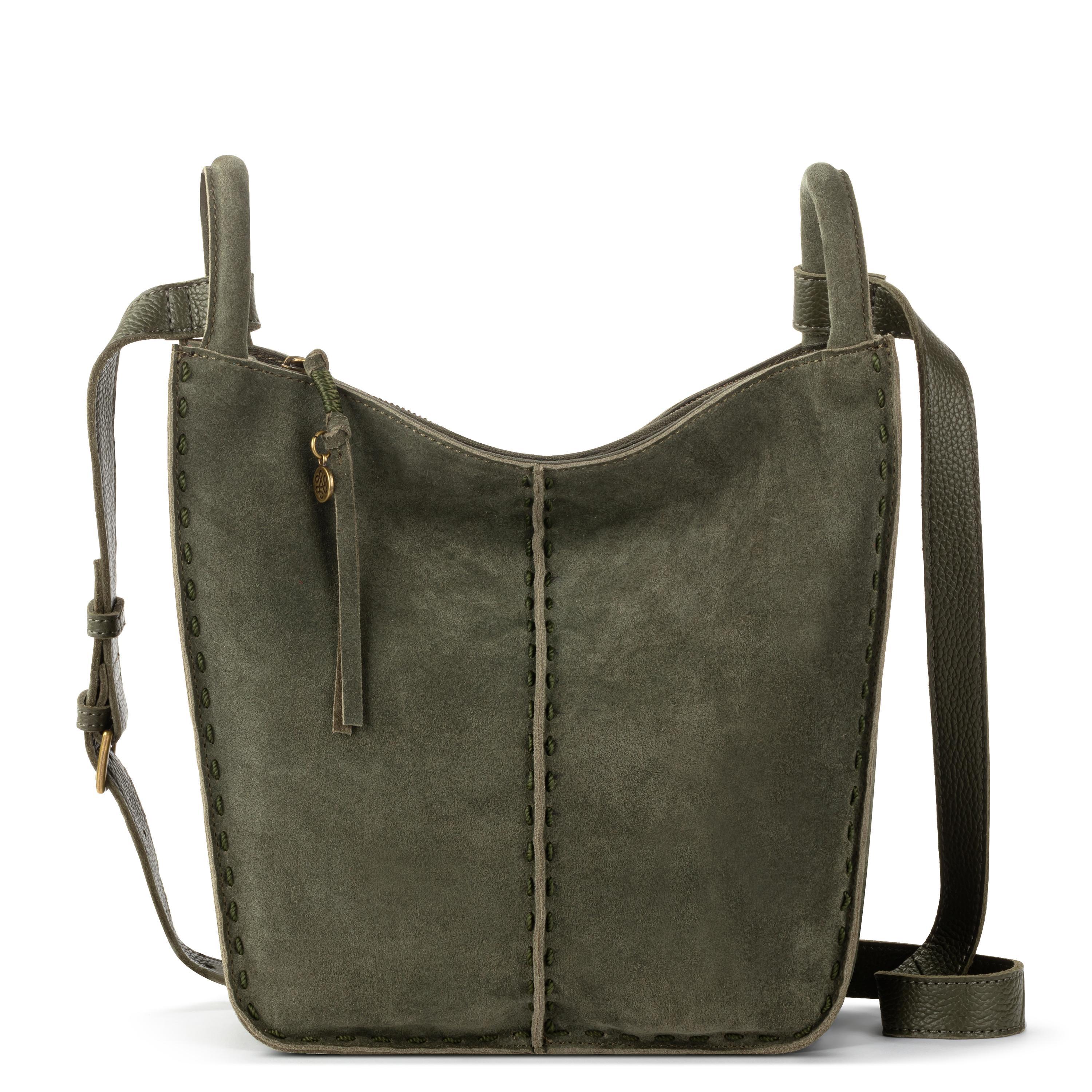 The Sak Los Feliz Crossbody - Leather - Moss Suede