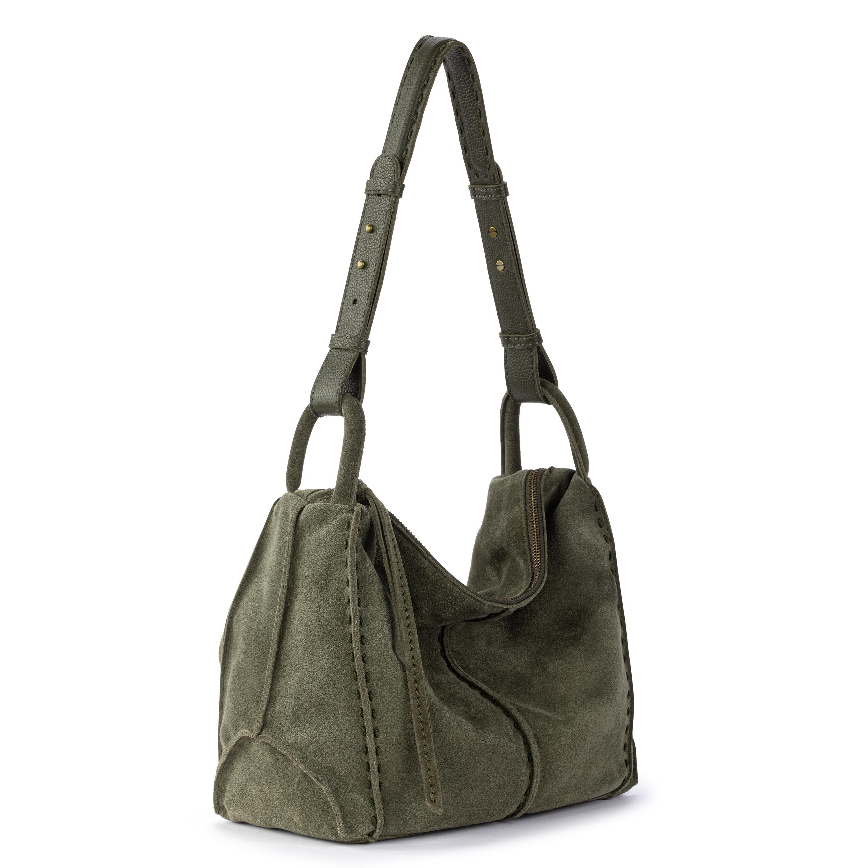 The Sak Los Feliz Hobo - Leather - Moss Suede