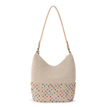 The Sak Sequoia Hobo - Hand Crochet - Ecru Multi Beads