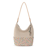 The Sak Sequoia Hobo - Hand Crochet - Ecru Multi Beads