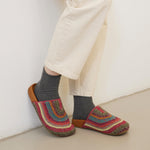 The Sak Bolinas Clog - Hand Crochet - Sunset Stripe