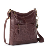 The Sak Lucia Crossbody - Leather - Mahogany Tile Embossed