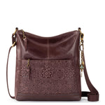 The Sak Lucia Crossbody - Leather - Mahogany Tile Embossed