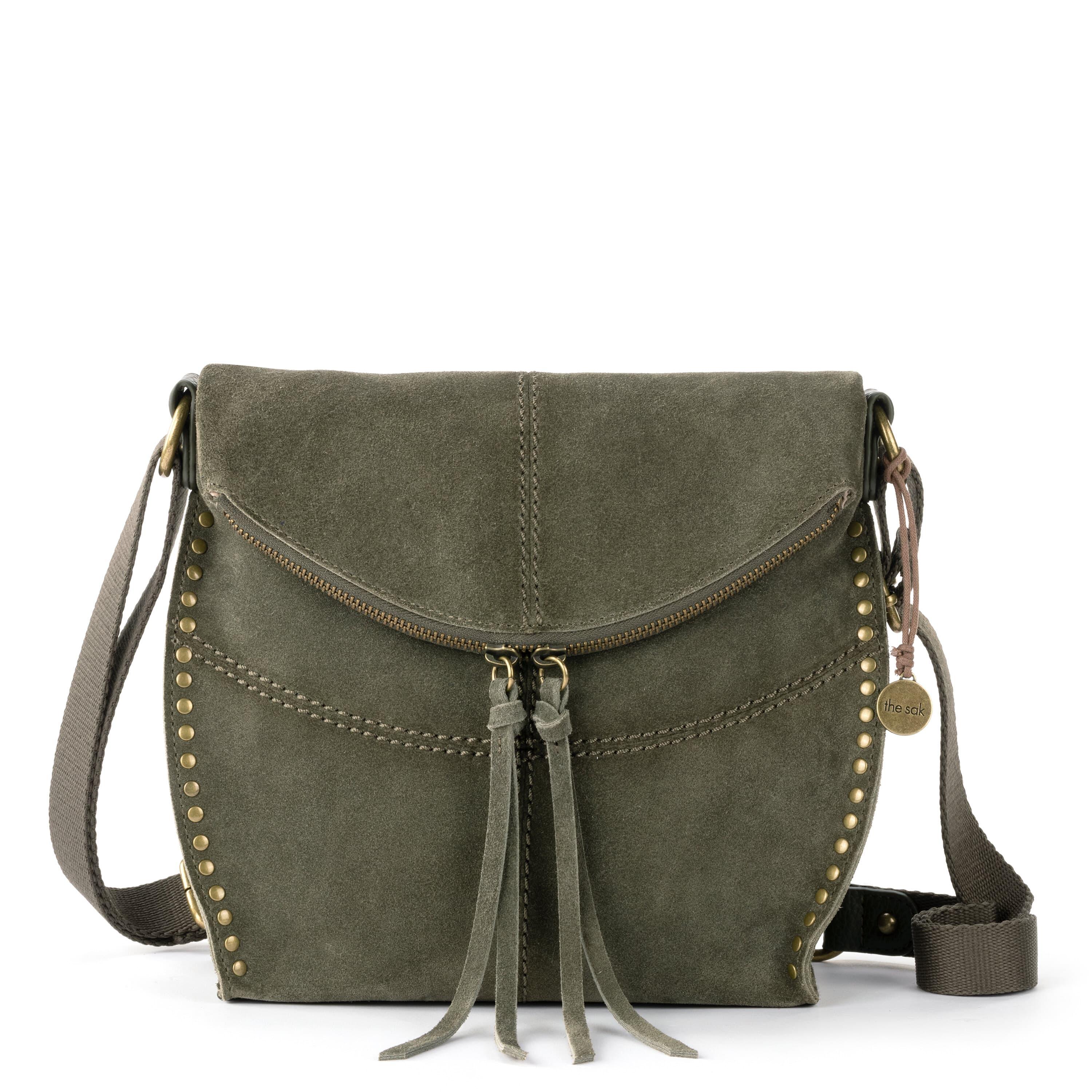 The Sak Silverlake Flap Crossbody - Leather - Moss Suede
