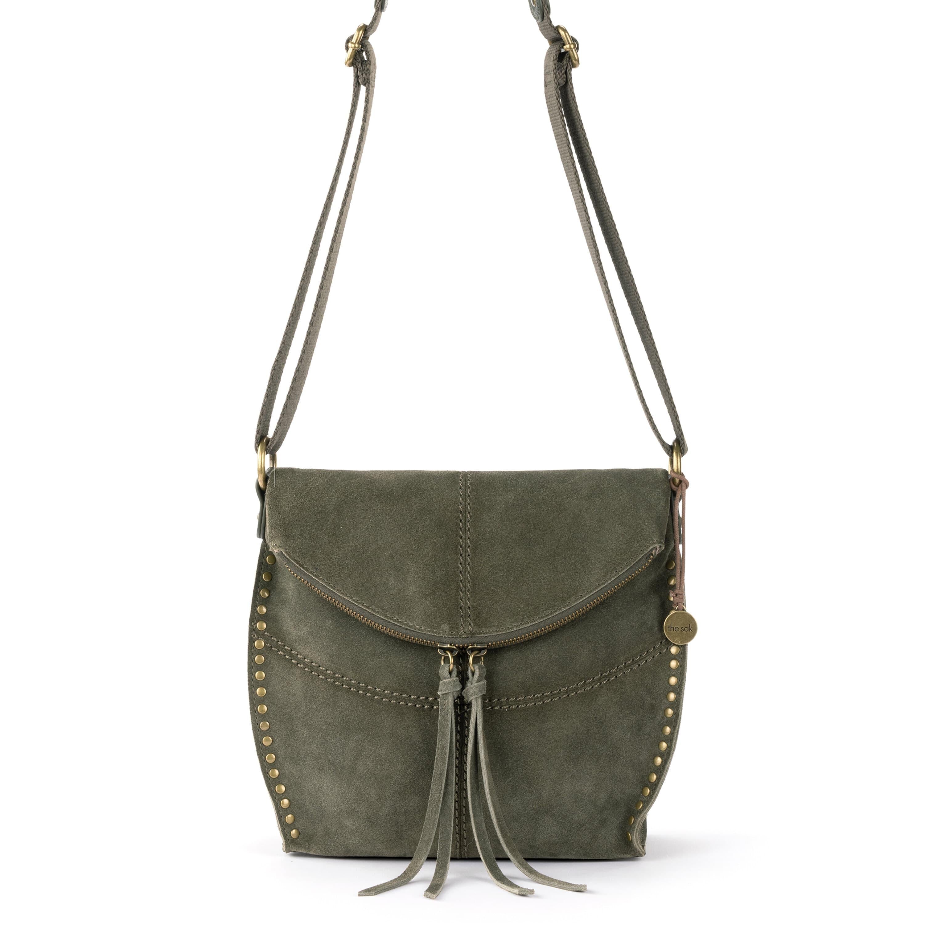 The Sak Silverlake Flap Crossbody - Leather - Moss Suede
