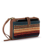 The Sak Iris Smartphone Wallet - Hand Crochet - Woodland Stripe