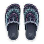 The Sak Bolinas Clog - Hand Crochet - Lapis Stripe