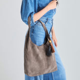 The Sak Huntley Hobo - Leather - Mushroom Suede