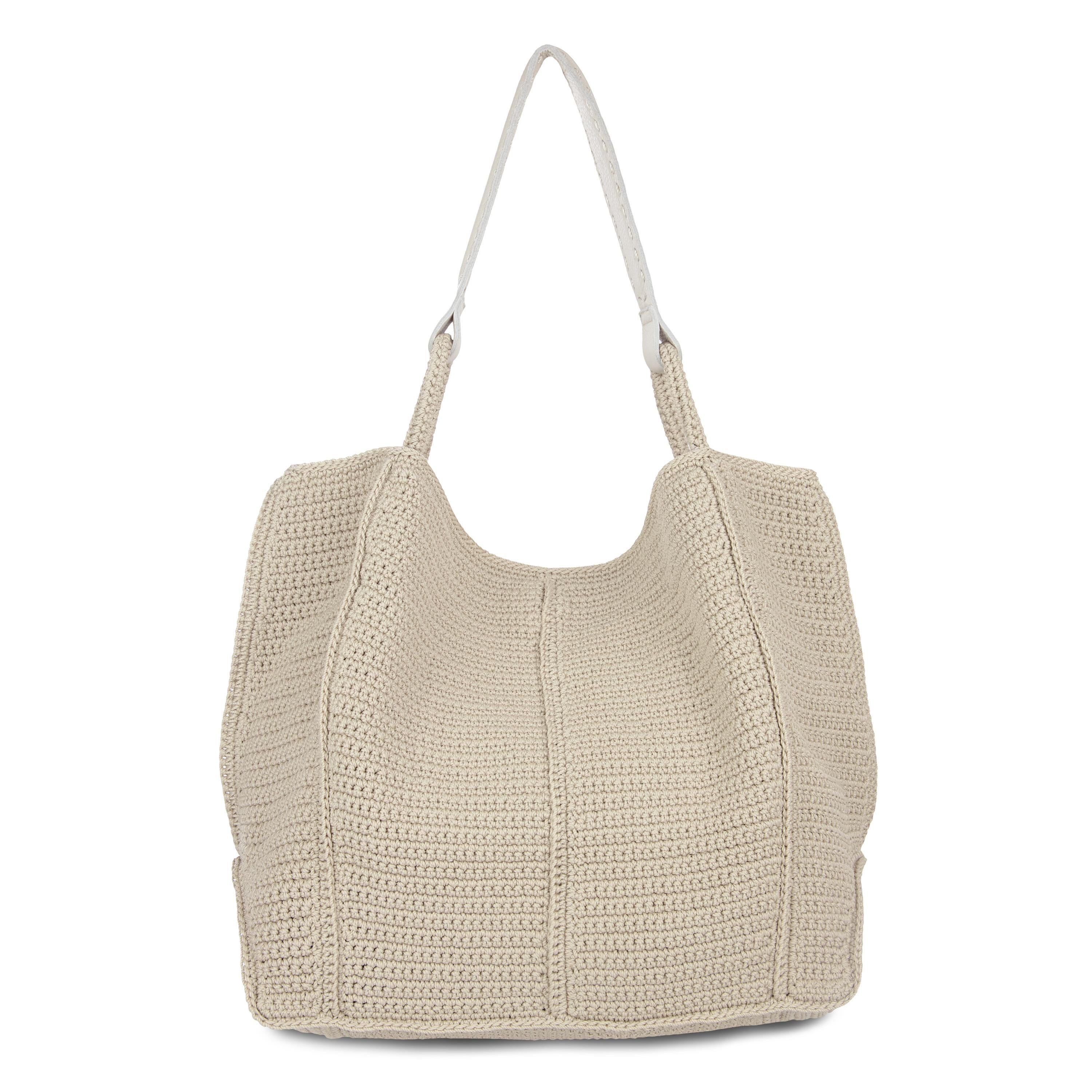 The Sak Los Feliz Large Tote - Hand Crochet - Ecru