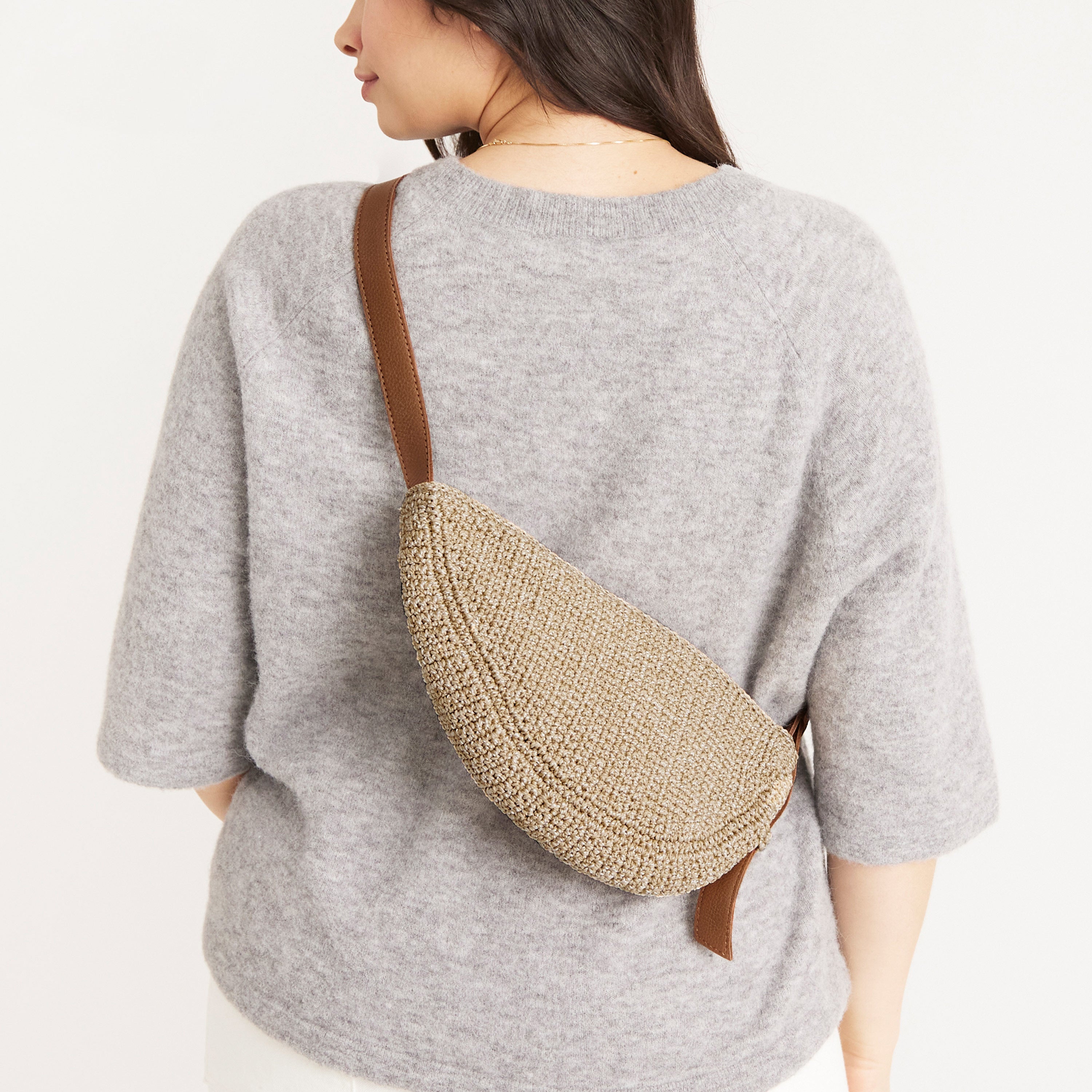 The Sak Tess Sling - Hand Crochet - Bamboo Static