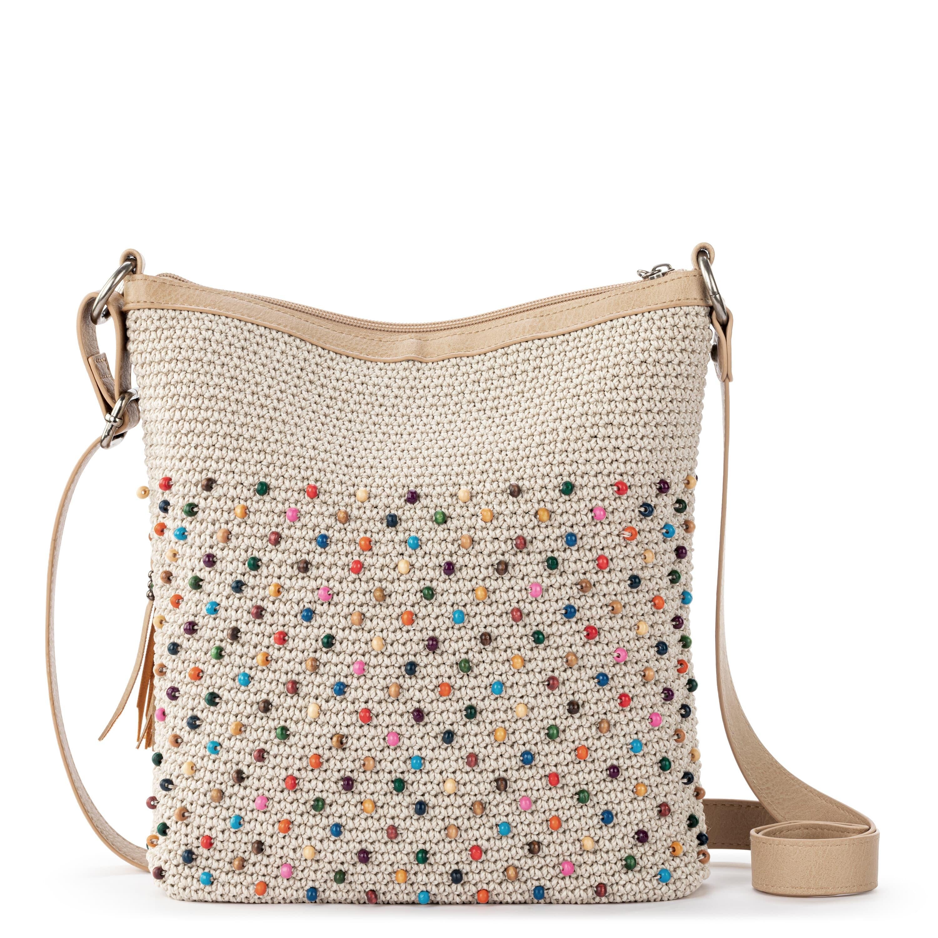 The Sak Lucia Crossbody - Hand Crochet - Ecru Multi Beads