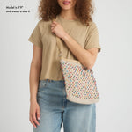The Sak Lucia Crossbody - Hand Crochet - Ecru Multi Beads