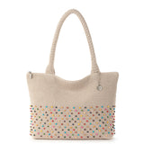 The Sak Crafted Classic Carryall - Hand Crochet - Ecru Multi Beads