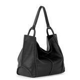The Sak Los Feliz Large Tote - Leather - Black Pebble