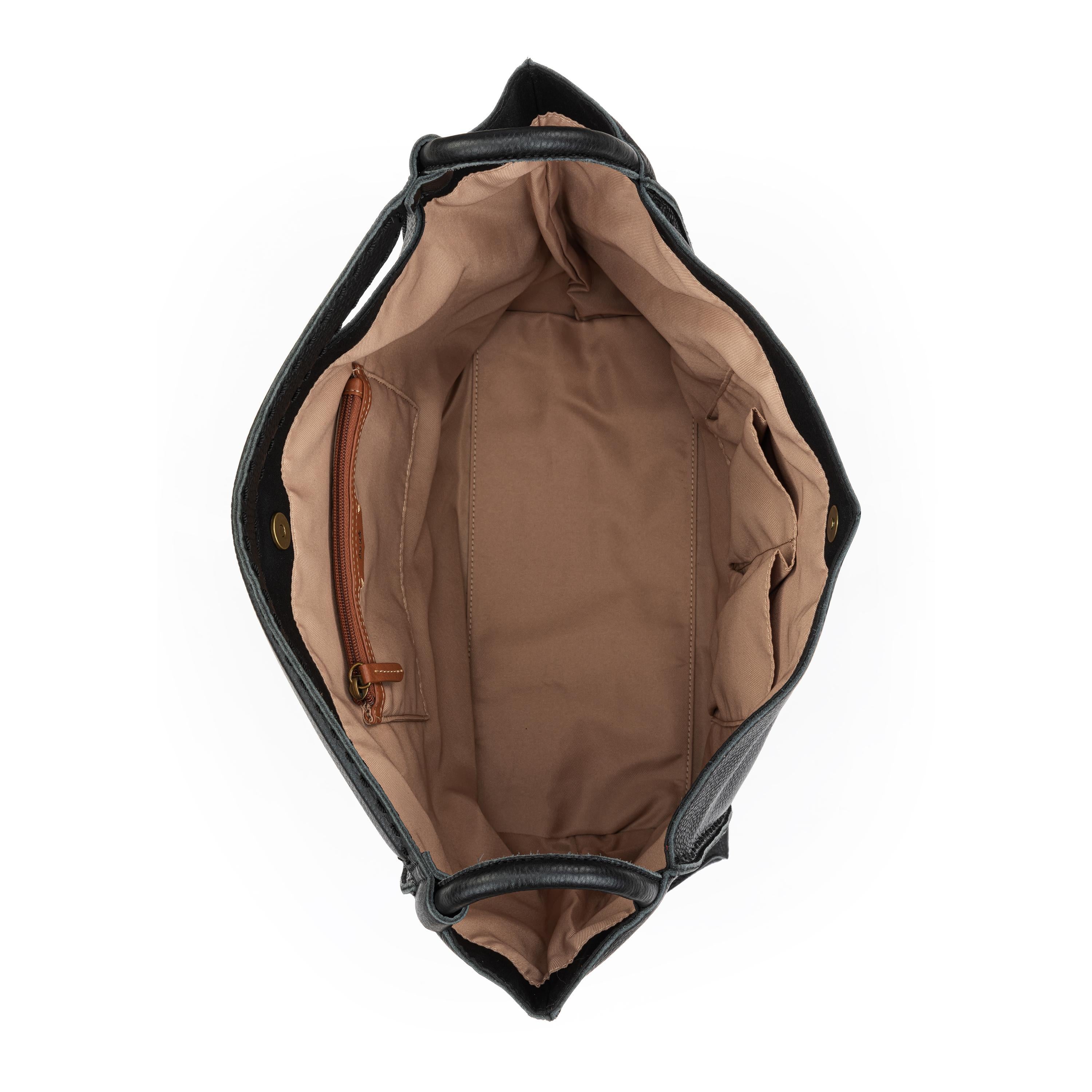 The Sak Los Feliz Large Tote - Leather - Black Pebble