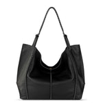 The Sak Los Feliz Large Tote - Leather - Black Pebble
