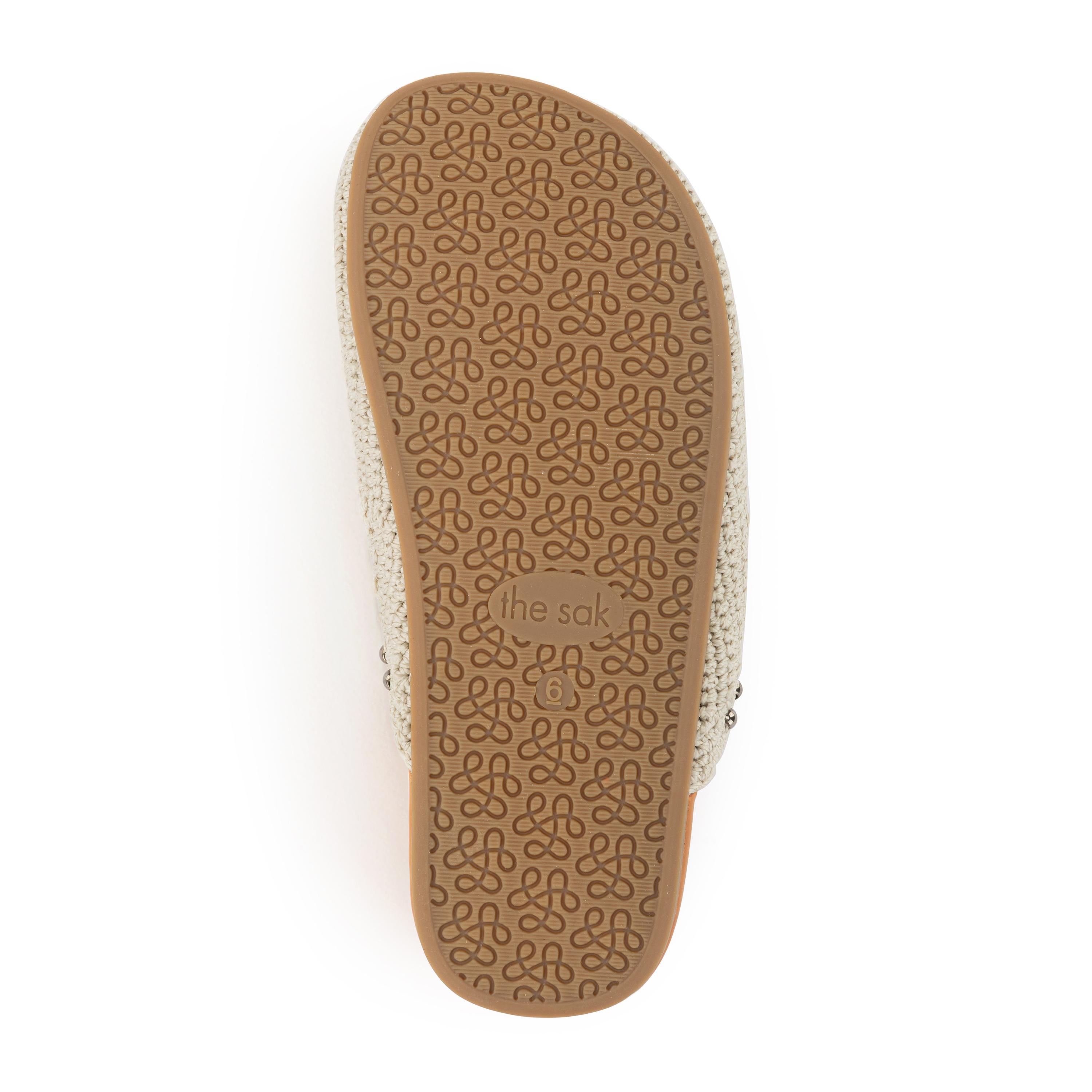 The Sak Bolinas Clog - Hand Crochet - Natural Medallion