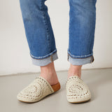 The Sak Bolinas Clog - Hand Crochet - Natural Medallion