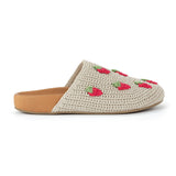 The Sak Bolinas Clog - Hand Crochet - Natural Strawberries