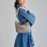 The Sak Jasmine Small Hobo - Leather - Mushroom Suede