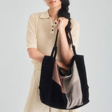 The Sak Los Feliz Large Tote - Leather - Neutral Suede Block
