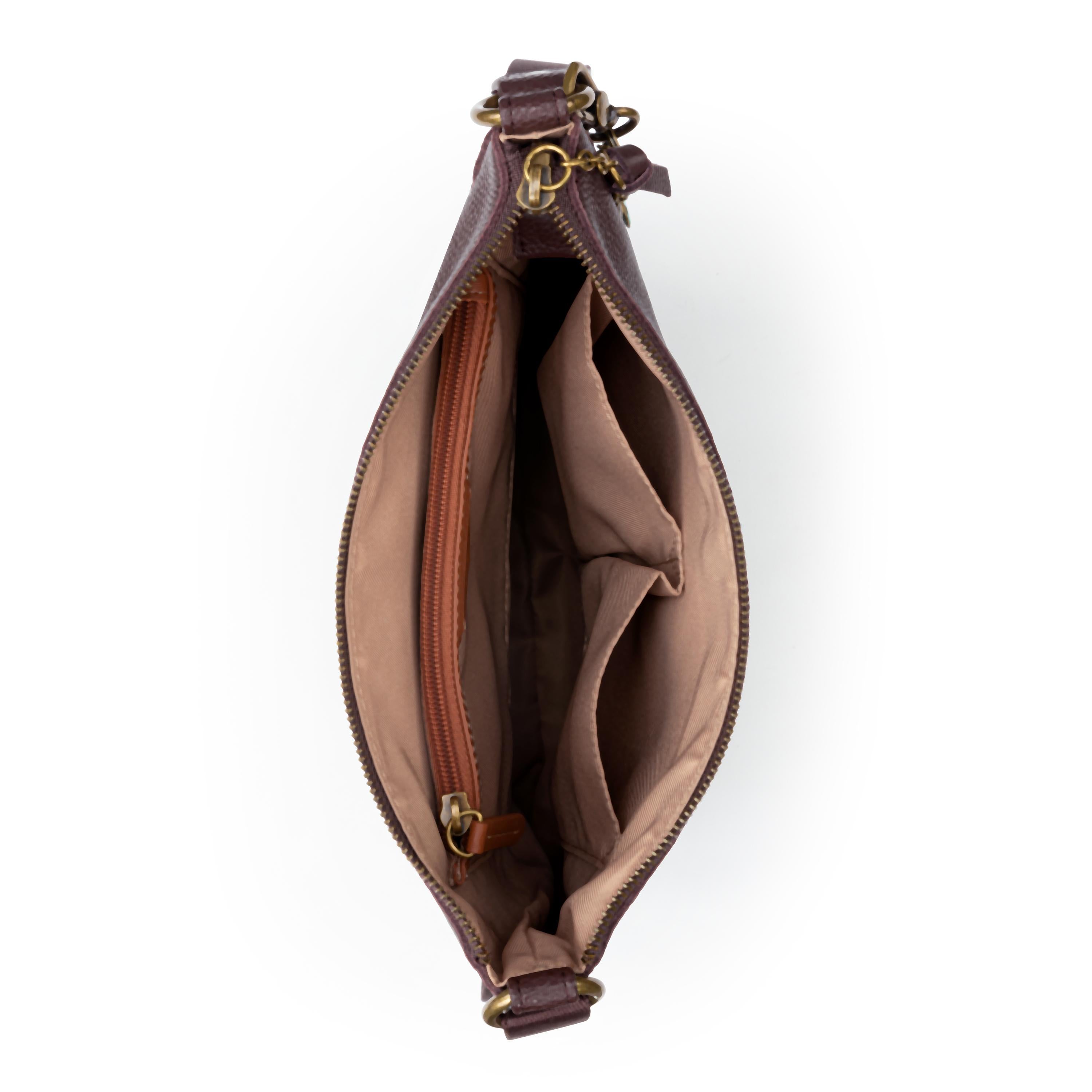 The Sak Lucia Crossbody - Leather - Mahogany Stitch