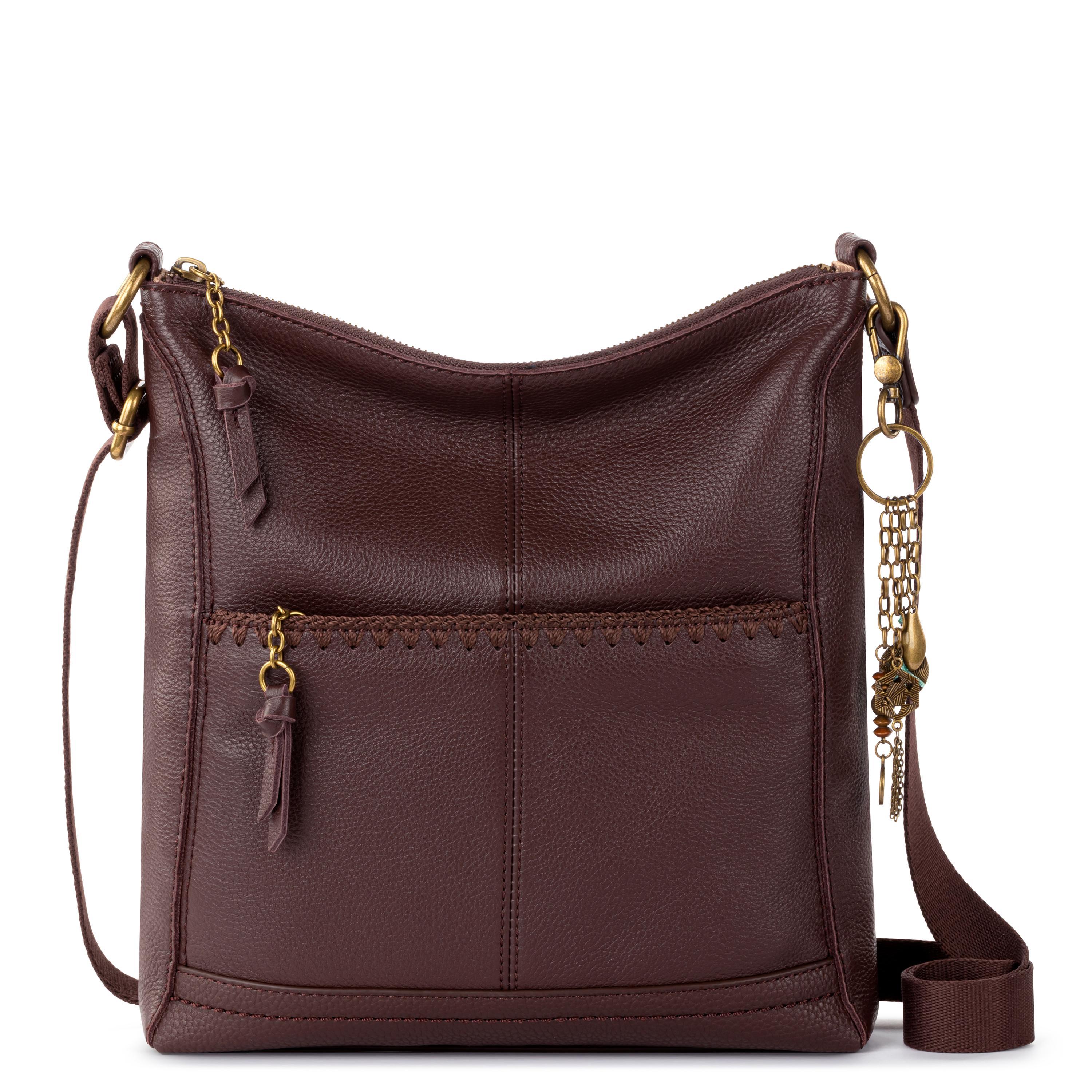 The Sak Lucia Crossbody - Leather - Mahogany Stitch