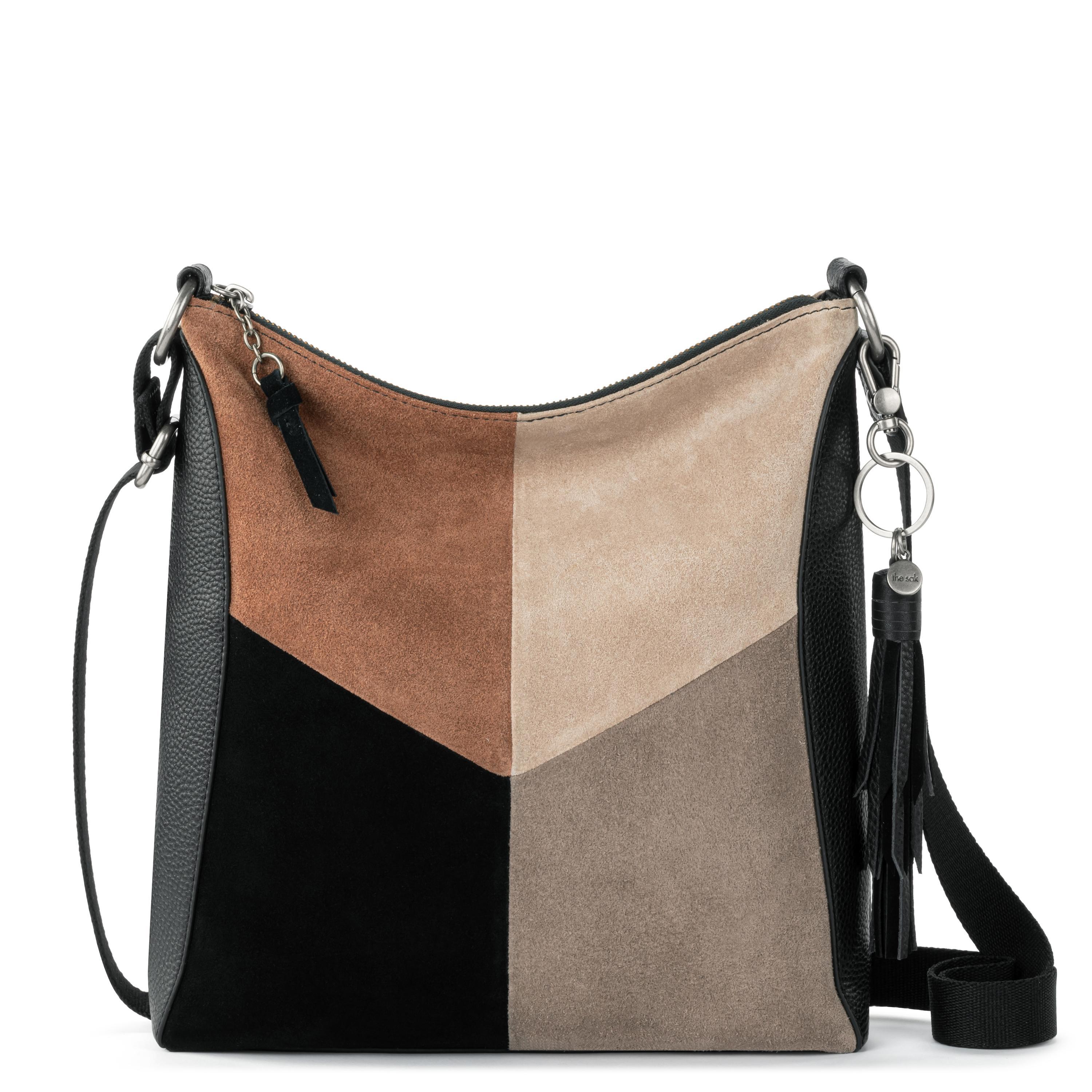 The Sak Lucia Crossbody - Leather - Neutral Suede Block