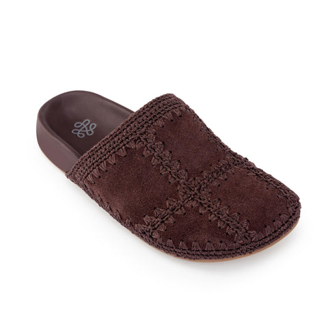The Sak Bolinas Clog - Leather - Mahogany Suede Patch