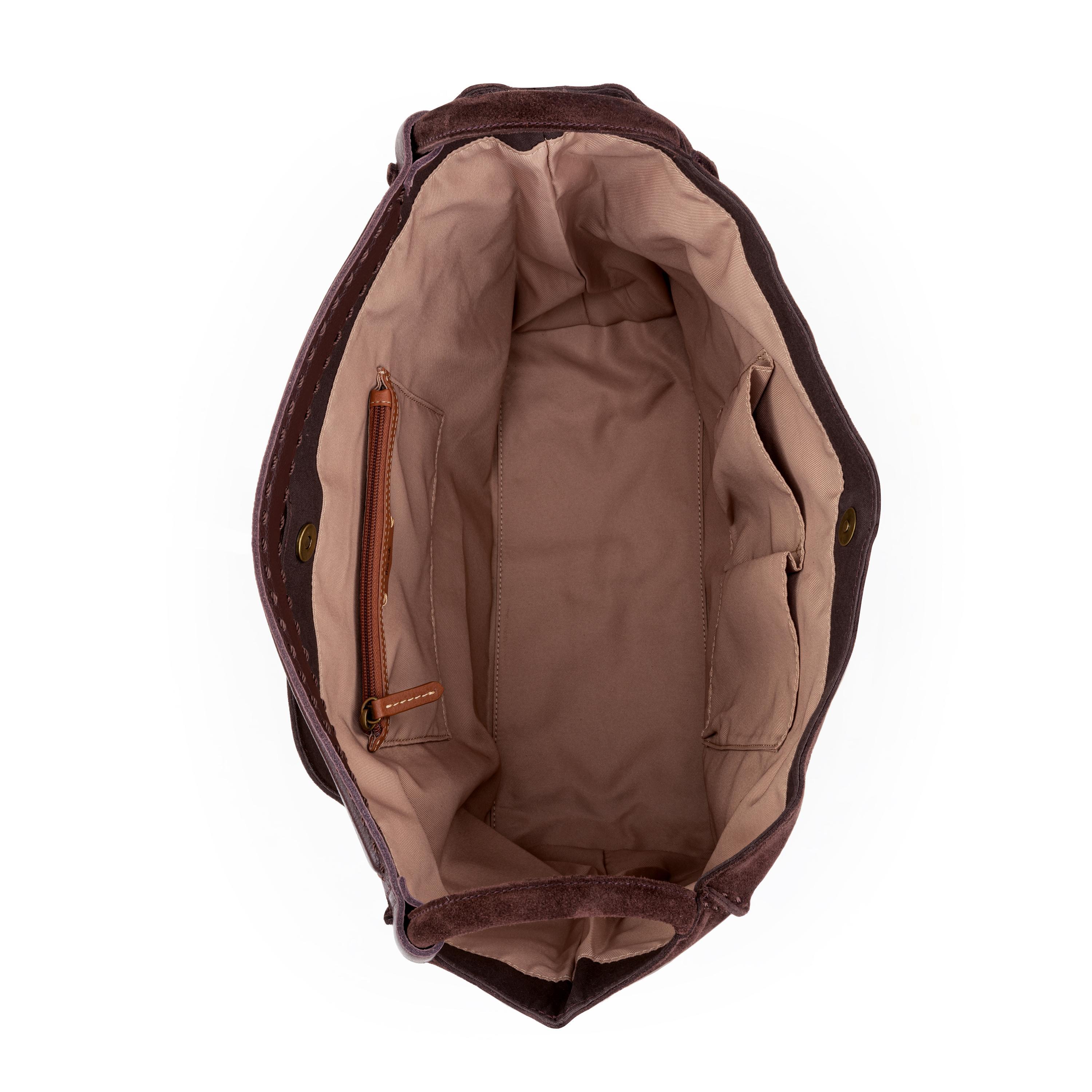 The Sak Los Feliz Large Tote - Leather - Mahogany Suede