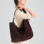 The Sak Los Feliz Large Tote - Leather - Mahogany Suede