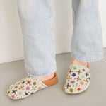 The Sak Bolinas Clog - Hand Crochet - Natural Multi Flowers