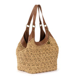 The Sak Roma Shopper - Straw - Natural Primrose