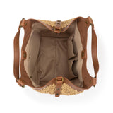 The Sak Roma Shopper - Straw - Natural Primrose