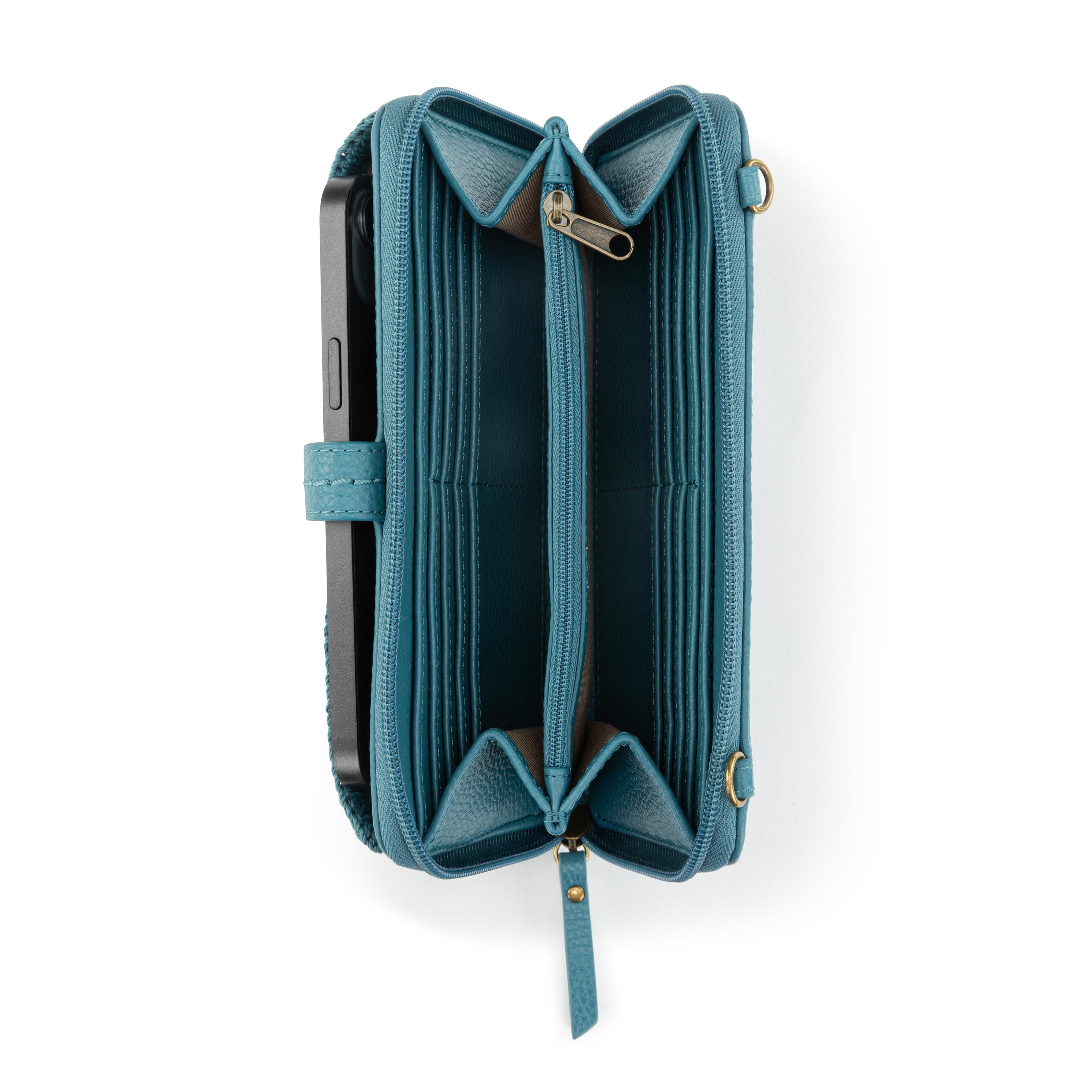 The Sak Iris Smartphone Wallet - Leather - Lagoon