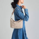 The Sak Jasmine Small Hobo - Leather - Sand Suede