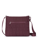 Sakroots Basic Crossbody - EcoTwill - Black Cherry Woven Quilted