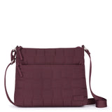 Sakroots Basic Crossbody - EcoTwill - Black Cherry Woven Quilted