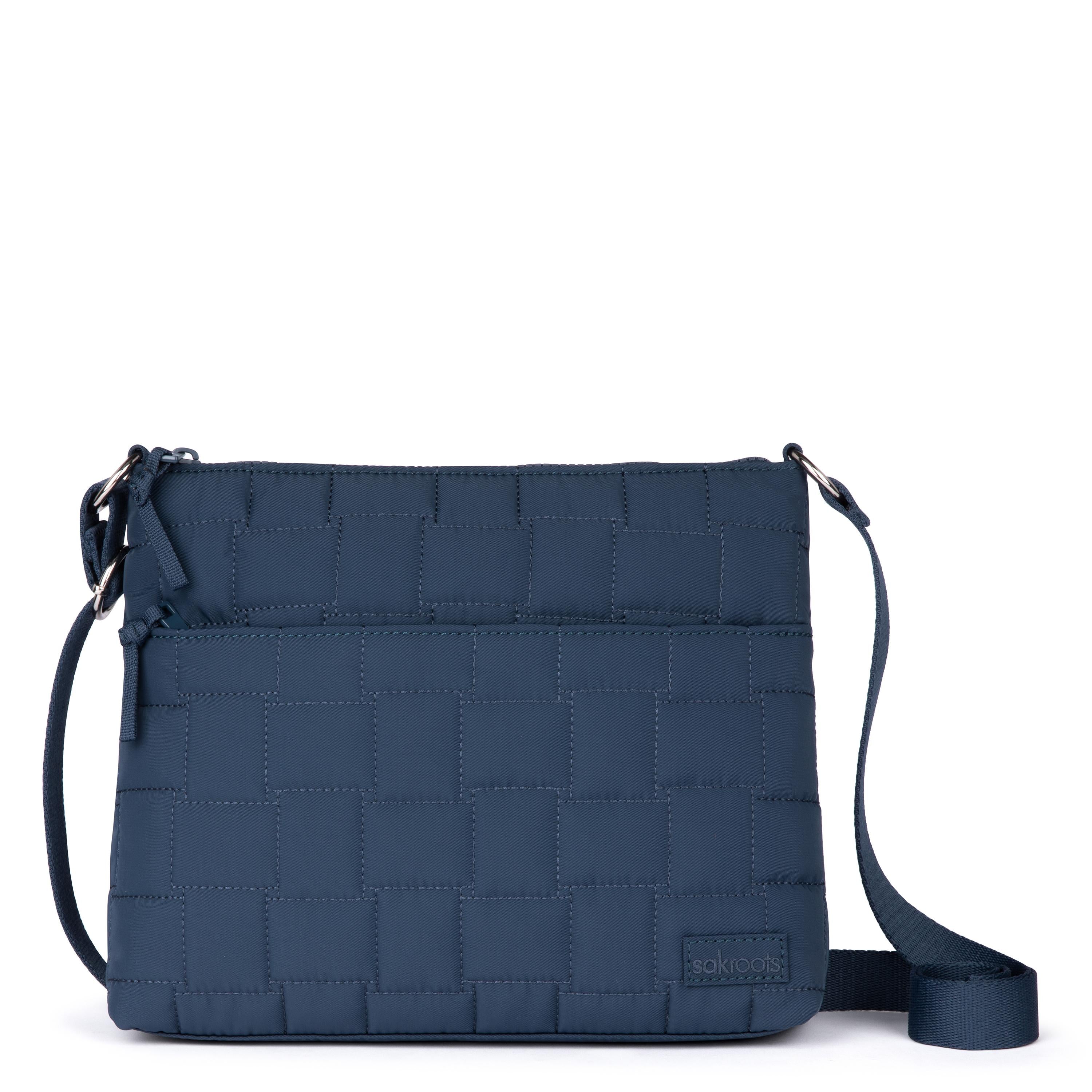 Sakroots Basic Crossbody - EcoTwill - Indigo Woven Quilted